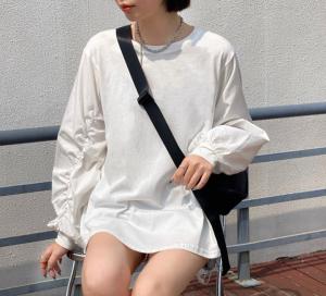 现货袖子特色宽松大版卫衣,女装卫衣/绒衫,日の谷