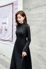 秋装新品连衣裙，女装连衣裙，依伊贝尔 红彬缘