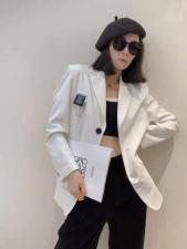 秋款上新 刺绣西服 补货。，其它，雪莉雷拉