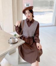 秋季新款连衣裙，女装连衣裙，E莎