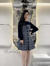 金丝绒拼接小香风，其它，一露玛娜