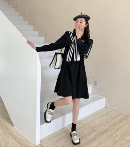 秋季新款连衣裙,女装连衣裙,E莎