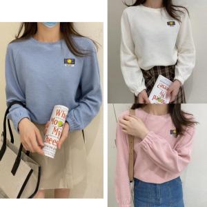 【现货】 华夫格贴标小卫衣 三色，女装卫衣/绒衫，Ee·G