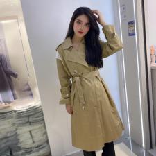 长款风衣,女装风衣,锦雅