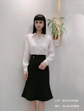 2021秋季新款纯色长袖小衫修身显瘦气质大量现货供应，其它，红.炫影