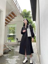 收腰风衣，女装风衣，谦度
