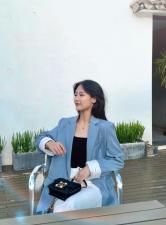 【现货】天空蓝扩版西装外套，女装西装，欧尼蒂