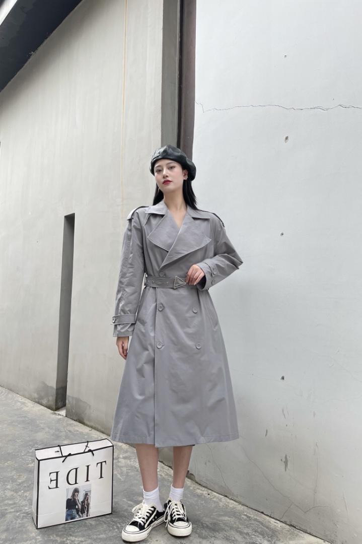 收腰风衣，女装风衣，QIANCHEN 谦晨