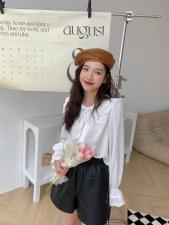 TWTIUWOO-秋装新款翻领衬衫，女装衬衫，她物