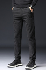 男士休闲裤男四季款棉麻修身直筒弹力磨毛百搭裤子K237-p30现货，男装休闲裤，星座224