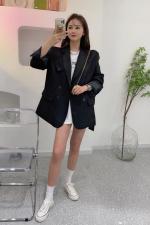 时尚气质款西装，女装西装，杏花