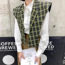 格纹披肩，其它，Queena PHoebe