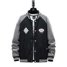 M-10XL2023秋季大码挂拍棒球领潮流男夹克外套JK050-P65，男装夹克，星座109