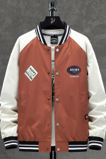 M-10XL2023秋季大码挂拍棒球领潮流男夹克外套JK050-P65，男装夹克，星座109