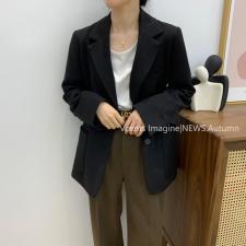 4023A新品2021新秋季工厂设计款西服肩部设计显瘦，其它，素妮
