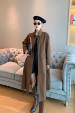 现货秋装新款韩版中长款风衣，女装风衣，格格依恋
