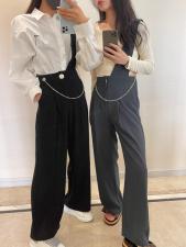 背带西装长裤，女装西装，依姿黛