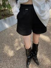 2021秋季新款订标光版宽松显瘦阔腿休闲短裤女，其它，L·H·X