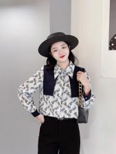 秋季新款可拖卸披肩两件套衬衫，女装衬衫，斐伦缇娜