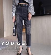 秋冬重工牛仔裤，女装牛仔裤，柚格