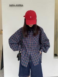 格子衬衫,女装衬衫,荷琦美好