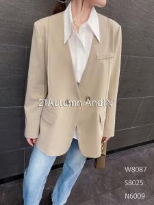 2021新款西装外套，女装西装，AND IN+