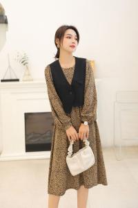 秋装西服风衣连衣裙新款，女装风衣，芭丽名媛