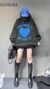 秋季印花高温烫钻卫衣,女装卫衣/绒衫,柚格