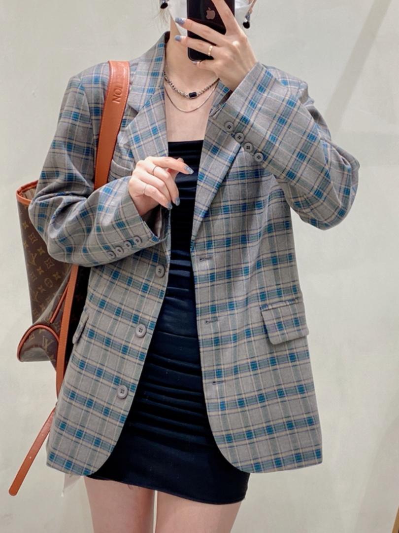格子西装，女装西装，M&G