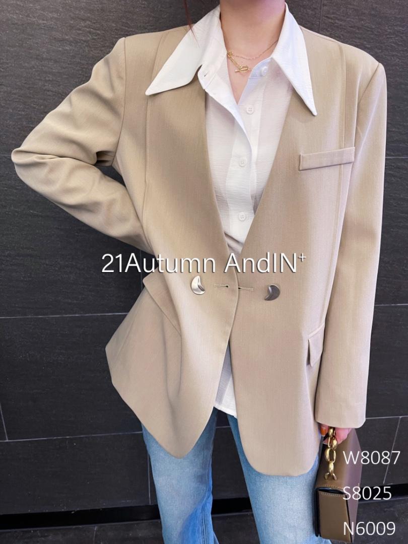 2021新款西装外套，女装西装，AND IN+