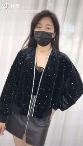 秋装新款丝绒钉珠小外套,其它,紫燕千娇