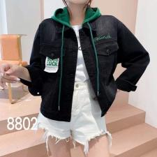 8802秋装针织帽牛仔外套，其它，锋味