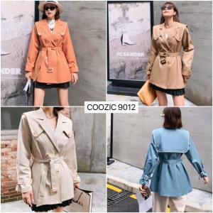 21秋季包边时尚海军领精致休闲风衣,女装风衣,珂妮卡COOZIC