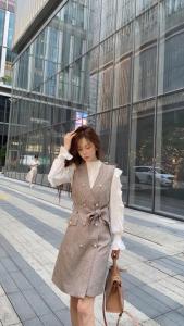 秋季套装,女装职业装,秀丽一生