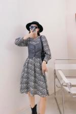 秋季新款连衣裙，女装连衣裙，芯俪歌 芭绯