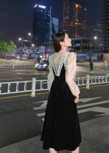 金丝绒两件套,其它,棠秋纤