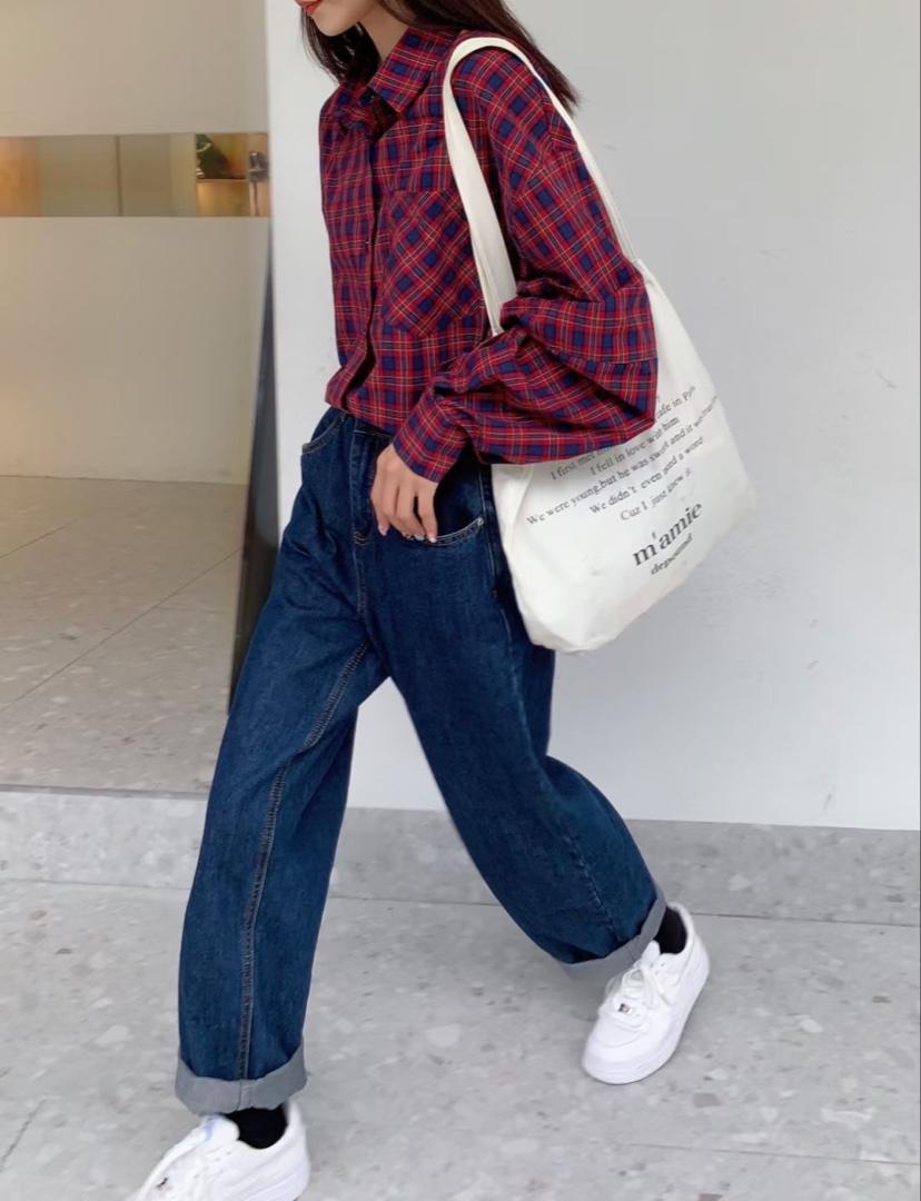 格子衬衫，女装衬衫，荷琦美好