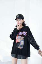 亮片卫衣，女装卫衣/绒衫，欧麦妮