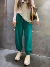 现货，秋冬针织卫裤，女装休闲裤，月光水岸
