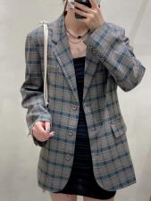 格子西装，女装西装，M&G