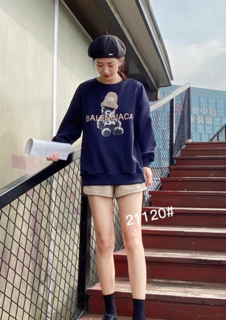 刺绣卫衣，女装卫衣/绒衫，方格忆秀