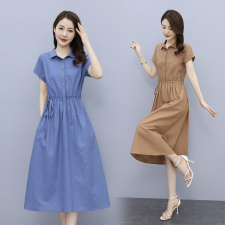 高檔棉麻連衣裙女2023夏季新款復(fù)古文藝氣質(zhì)收腰顯瘦休閑亞麻裙子，女裝連衣裙，鑫思依格