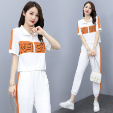 时尚休闲运动套装女2021年夏季新款女装气质休闲撞色两件套，女装运动套装，瑶迪依秀