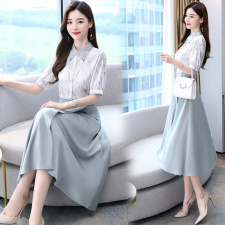 {现货主推款}2025年夏季新款时尚套装简约大气高贵优雅，女装套装/套裙，尚娜萱
