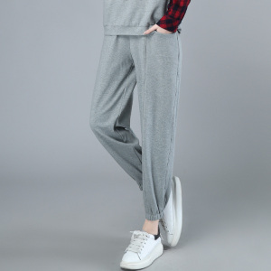 2022春季新款韩版时尚舒适宽松显瘦休闲裤,女装休闲裤,丽影随形