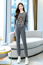 减龄时髦套装女2024年新款休闲气质女装秋款哈伦裤时尚两件套洋气，女装套装/套裙，梦依杭