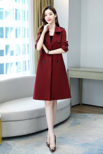 2021时尚简约大方气质优雅收腰显瘦休闲修身百搭潮流风衣外套，女装风衣，艾尚靓装