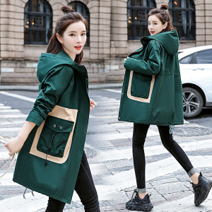 2021时尚简约大方气质优雅收腰显瘦休闲修身百搭潮流风衣外套，女装风衣，艾尚靓装