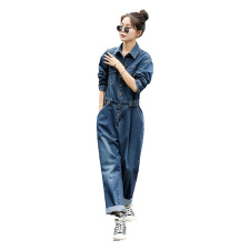 牛仔连体裤女春秋2025年新款时髦洋气减龄显瘦网红炸街工装连衣裤，女装连衣裙，钱塘布衣