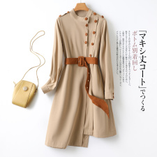 2021秋装新款时尚风衣外套3309，女装风衣，冬木谷雨